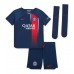 Paris Saint-Germain Ousmane Dembele #10 Replika Babykläder Hemma matchkläder barn 2023-24 Korta ärmar (+ Korta byxor)